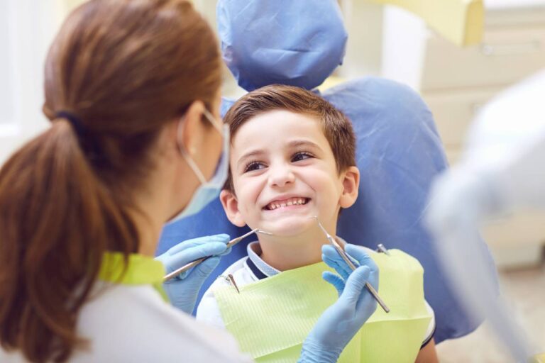 Boy in Dental Chair