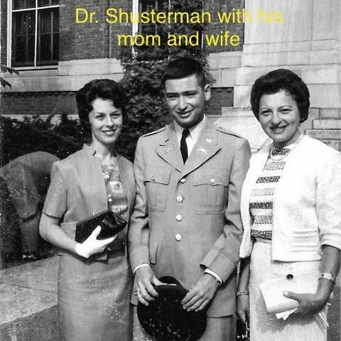 Dr Shusterman with wife and Mom