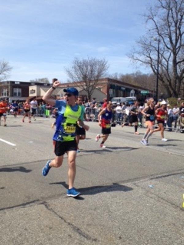Dr. Ben Roth runs the Boston Marathon to raise money for Dana Farber.