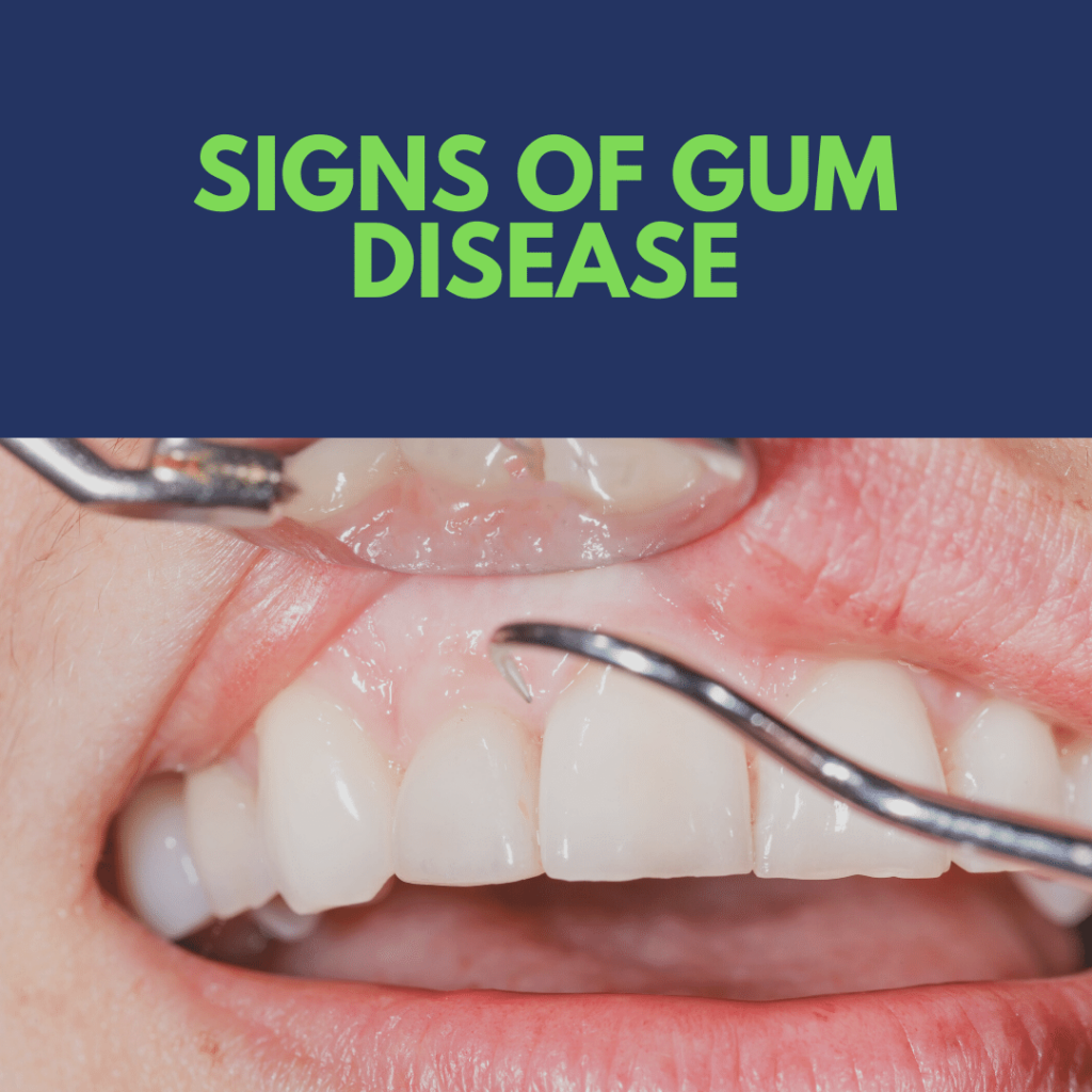 Sign of gum disease banner