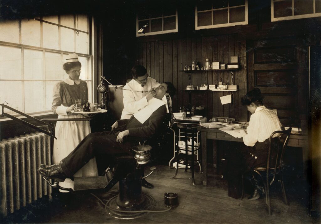 historical photo of dentistry in the past